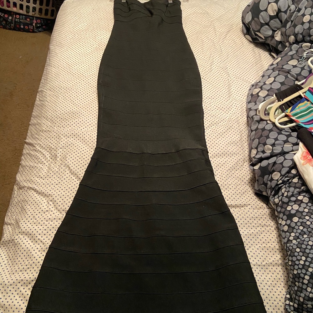 Black floor length dress